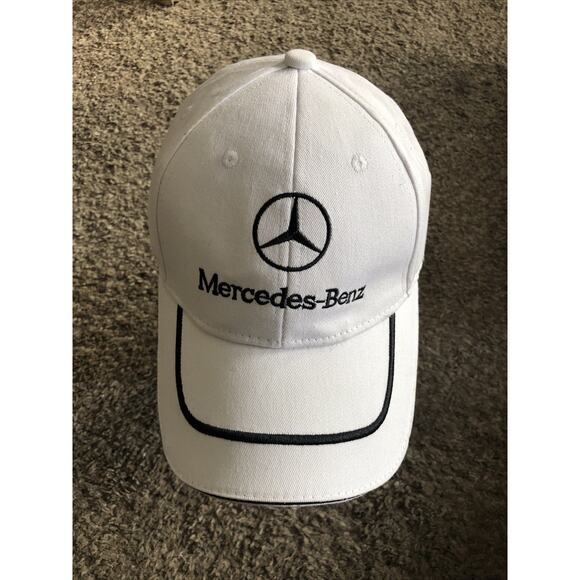 Mercedes Benz Auto Car Logo Hat Flexfit Baseball Cap Printed Emblem OSFA - Picture 1 of 11